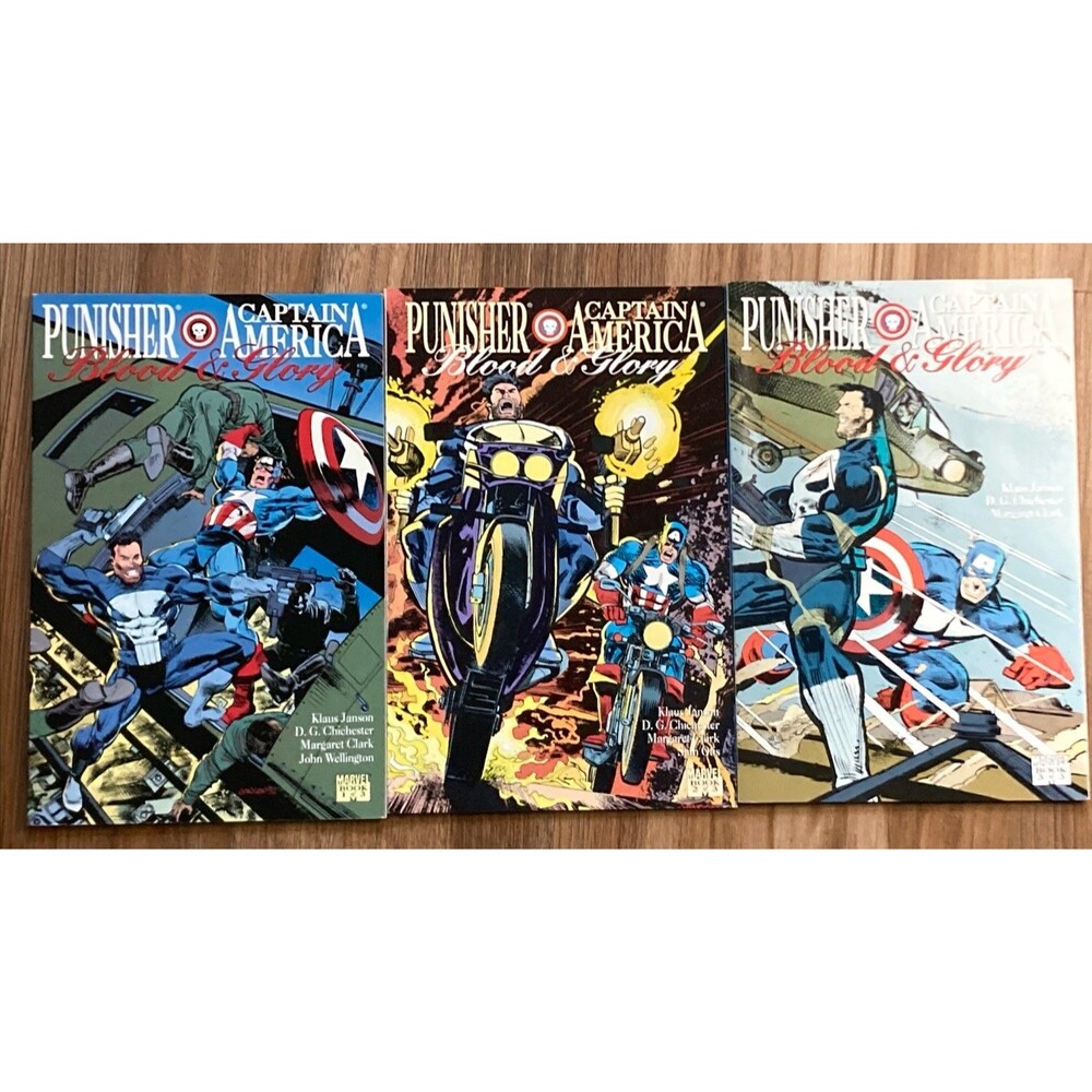 Punisher & Captain America: Blood & Glory No. 1-3 Marvel Comics Complete Set